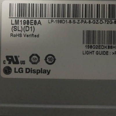 صفحه نمایش پنل LCD 19.0 اینچی LVDS 30 پین رابط LM190E0A-SLD1 LG Display RGB 1280X1024
