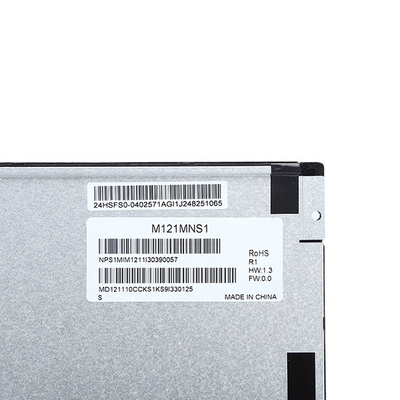 M121MNS1 R1 صفحه نمایش 12.1 اینچی پنل LCD صنعتی RGB 800X600 SVGA 82PPI 450 Cd/M2 ورودی LVDS