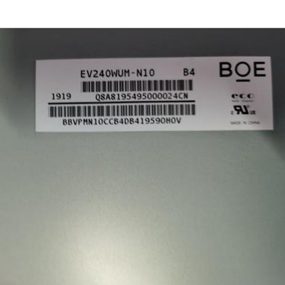 BOE EV240WUM-N10 24.0 اینچ IPS LCD صفحه نمایش ماژول رزولوشن RGB 1920X1200