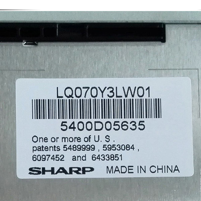 LQ070Y3LW01 صفحه نمایش 7.0 اینچی TFT LCD RGB 800x480 برای تجهیزات صنعتی