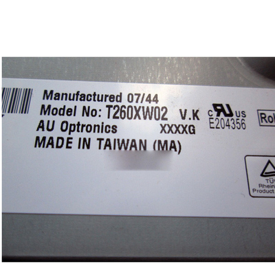 T260XW02 VK 41 پین صفحه 26 اینچی LCD 1366*768 برای AUO
