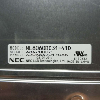 صفحه نمایش 12.1 اینچی ال سی دی 82ppi NL8060BC31-41D برای پنل صنعتی tft lcd برای شارپ