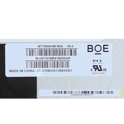 صفحه نمایش LCD لپ تاپ BOE 15.6 اینچی NT156WHM-N50 1366x768 RGB Vertical Stripe 100PPI