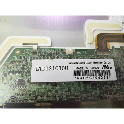 صفحه نمایش 12.1 اینچی TFT LCD RGB 800×600 SVGA 82ppi CMOS کانکتور LTD121C30U