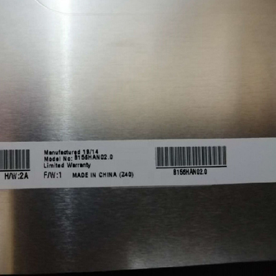 AUO نوار عمودی 15.6 اینچ LCD صفحه B156HAN02.0 1920*1080