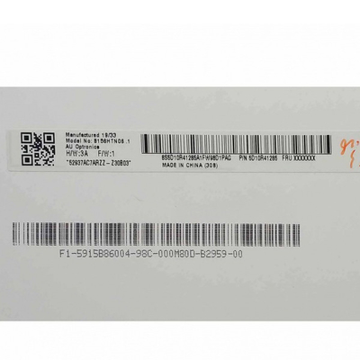 AUO نوار عمودی 15.6 اینچ LCD صفحه B156HTN06.1 1920*1080 141PPI