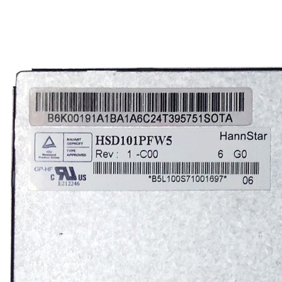 صفحه نمایش ماژول 10.1 اینچی IPS TFT LCD Hannstar HSD101PFW5-C00 LVDS 1024*600