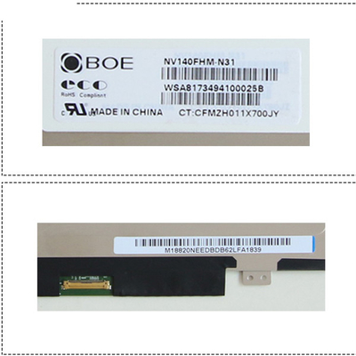صفحه نمایش BOE 14.0 اینچی EDP NV140FHM-N31 1920*1080 برای تعویض لپ تاپ