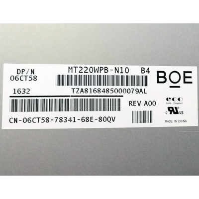 BOE EV220WPB-N10 صفحه نمایش ال سی دی 22 اینچی 1680*1050 LVDS 30 پین برای تصویربرداری پزشکی