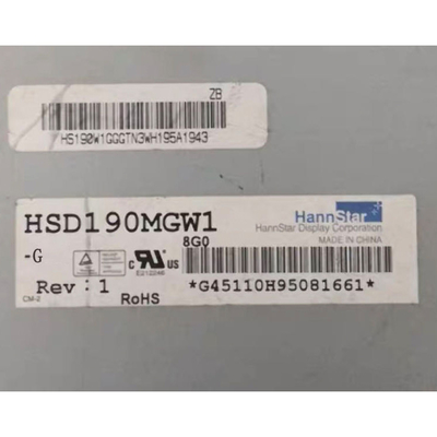 HSD190MGW1-G 19 اینچ صفحه LCD ضد درخشش پوشش سخت 1440*900 صفحه LCD