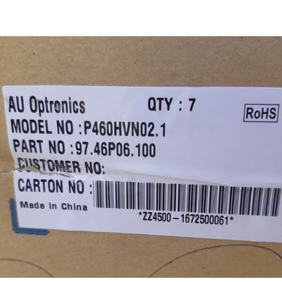 46.0 اینچ P460HVN02.1 1920*1080 صفحه نمایش LCD