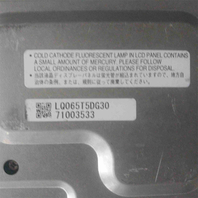 LQ065T5DG30 صفحه نمایش LCD اصلی 6.5 اینچ برای ناوبری GPS خودرو