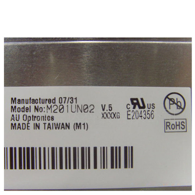 M201UN02 V5 1600*1200 پانل LCD TFT برای AUO