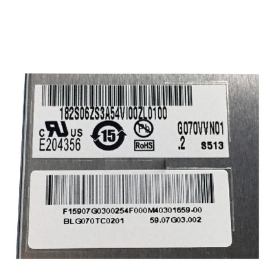 G070VVN01.2 7.0 اینچ صفحه نمایش LCD TFT 800*480 133PPI پانل روشنایی بالا