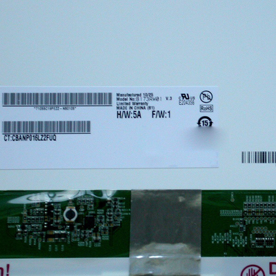 ارائه 17.3 اینچ B173RW01 V3 RGB 1600 * 900 صفحه نمایش LCD