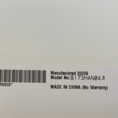 B173HAN04.3 اندازه 17.3 اینچ 127PPI 16.7M صفحه LCD