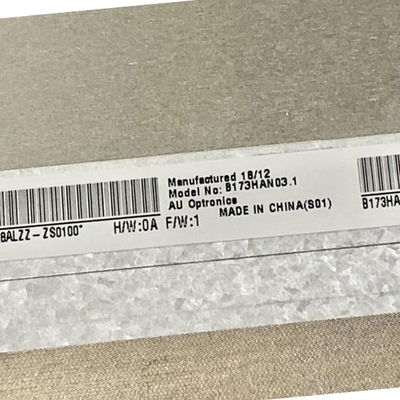 اندازه 17.3 اینچ B173HAN03.1 روشنایی 300Typ صفحه نمایش LCD