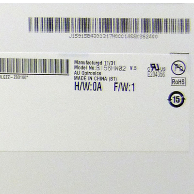 صفحه نمایش TFT-LCD با کیفیت بالا B156HW02 V5 3.3V