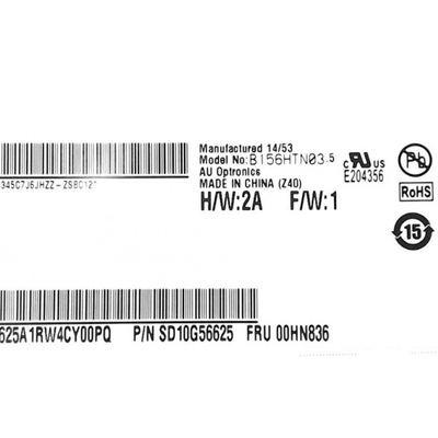 نسخه اصلی در انبار 15.6 اینچ B156HTN03.5 141PPI tft LCD Screen
