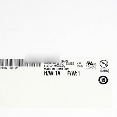 B154EW09 V0 15.4 اینچ 1280*800 98PPI قالب کریستال مایع