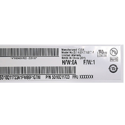 B140XTN07.2 14.0 اینچ 1366*768 برای صفحه نمایش TFT-LCD لپ تاپ