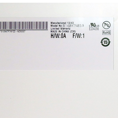 B140XTN03.5 14.0 اینچ 1366*768 برای صفحه نمایش TFT-LCD لپ تاپ