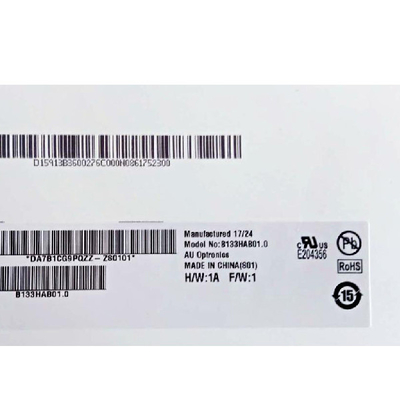 B133HAB01.0 HW1A 1920*1080 13.3 اینچ صفحه نمایش TFT-LCD