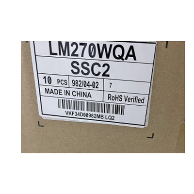 LM270WQA-SSC2 27.0 اینچ 2K برای مانیتور صفحه نمایش LCD AG273QXP 27GL850