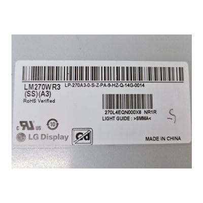 LM270WR3-SSA3 ۲۷٫۰ اینچ ۳۸۴۰*۲۱۶۰ صفحه LCD پزشکی