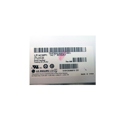 LP141WP1-TLC2 14.1 اینچ 1440*900 60 هرتز LVDS صفحه نمایش LCD 30 پین
