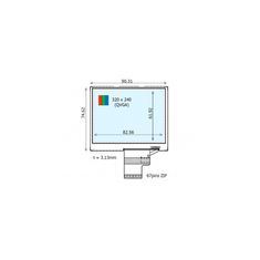 COM41T4N05XLC 4.1 اینچ 320*240 صفحه نمایش LCD صنعتی
