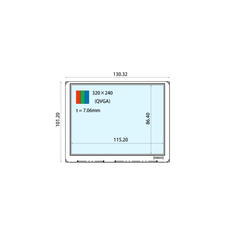 صفحه نمایش LCD 5.7 اینچی جدید 320*240 COM57H5139XSC WLED
