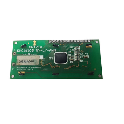 صفحه نمایش ال سی دی 2.4 اینچی 16 کاراکتری × 1 خطی ماژول های LCD DMC-16105NY-LY-ANN