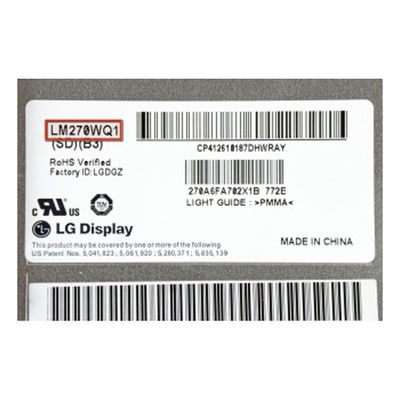 قیمت خوب LM270WQ1-SDB3 ۲۷٫۰ اینچ ۲۵۶۰*۱۴۴۰ صفحه نمایش ال سی دی آنلاین