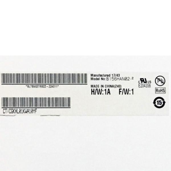 AUO نوار عمودی 15.6 اینچ LCD صفحه B156HAN02.2 HW1A 30 پین صفحه LCD لپ تاپ