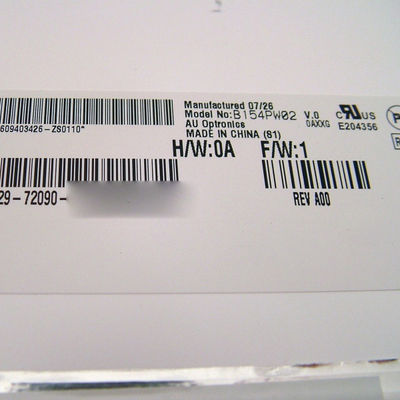 قیمت خوب B154PW02 V0 اندازه 15.4 اینچ 1440*900 110PPI صفحه LCD آنلاین