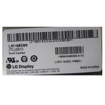 قیمت خوب LM190E08-TLG1 19.0 اینچ 1280*1024 ماژول صفحه نمایش LCD آنلاین