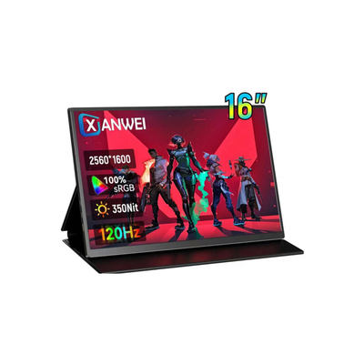 قیمت خوب صفحه نمایش 16 اینچی 2.5K IPS قابل حمل: شاسی فلزی باریک بیزل و طراحی وزن پر آنلاین